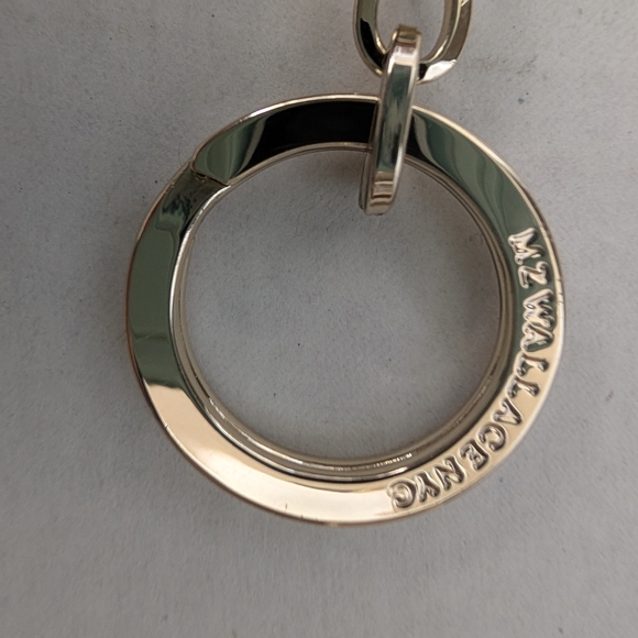 MZ Wallace Flat Metro Key Pouch Metallic Bronze - Picture 8 of 8